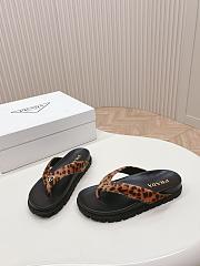 Fortok Prada Velvet Slides in Leopard Print - 5