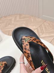 Fortok Prada Velvet Slides in Leopard Print - 4