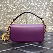 Fortok Valentino Garavani Loco Shoulder Bag Purple 20cm - 5