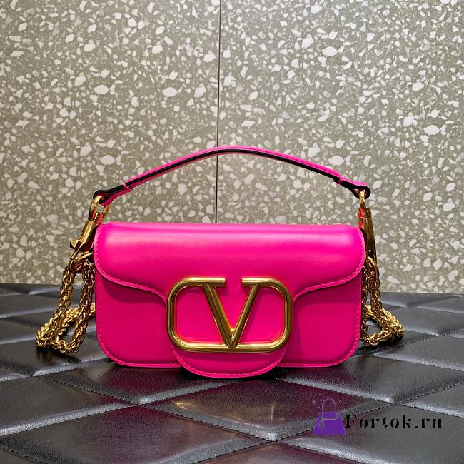 Fortok Valentino Garavani Loco Shoulder Bag Pink 20cm - 1