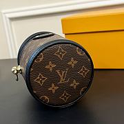 Fortok Louis Vuitton Mini Fortune Bucket Crossbody Bag Brown Keychain 8×9.5cm - 3