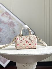 Fortok Louis Vuitton Nano Speedy Bag Gradient Strawberry Milk M81625 16x10x7.5cm - 1