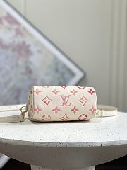 Fortok Louis Vuitton Nano Speedy Bag Gradient Strawberry Milk M81625 16x10x7.5cm - 5