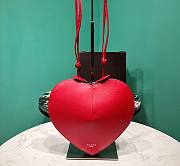 Fortok Alaia Coeur Love Bag in Red 21x17x5cm - 1