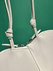 Fortok Alaia Coeur Love Bag in White 21x17x5cm - 5