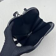 Fortok Alaia Coeur Diamond Love Bag in Black 21x17x5cm - 2