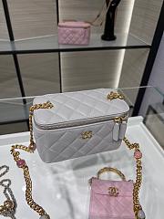 Fortok Chanel 22B Gem Chain Box Bag in Grey AP2937Y 17.x9.5x8cm  - 5