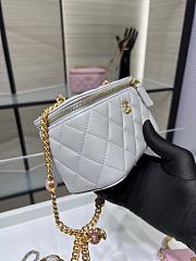 Fortok Chanel 22B Gem Chain Box Bag in Grey AP2937Y 17.x9.5x8cm  - 4