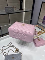 Fortok Chanel 22B Gem Chain Box Bag in Pink AP2937Y 17.x9.5x8cm  - 5