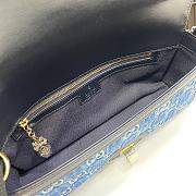 Fortok Gucci Luce Small Shoulder Bag Blue Denim 786027 27.5x12.5x6.5cm - 4