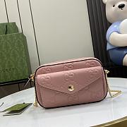 Fortok Gucci Super Mini Shoulder Bag in Pink 781554 18x11x4cm - 1