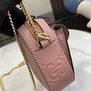 Fortok Gucci Super Mini Shoulder Bag in Pink 781554 18x11x4cm - 6