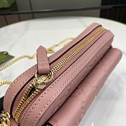 Fortok Gucci Super Mini Shoulder Bag in Pink 781554 18x11x4cm - 5