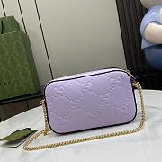 Fortok Gucci Super Mini Shoulder Bag in Purple 781554 18x11x4cm - 6