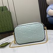 Fortok Gucci Super Mini Shoulder Bag in Blue 781554 18x11x4cm - 6