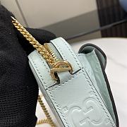 Fortok Gucci Super Mini Shoulder Bag in Blue 781554 18x11x4cm - 3