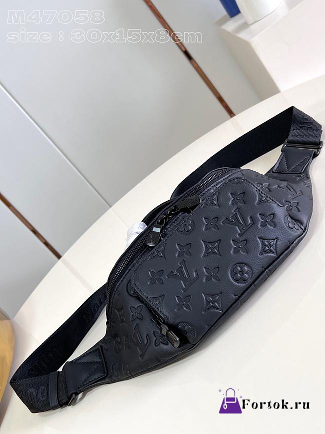 Fortok Louis Vuitton Rush Bumbag Black Monogram M47058 30x15x8cm - 1