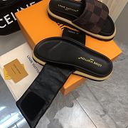 Fortok Louis Vuitton Pool Pillow Flat Comfort Mules Damier Brown  - 5