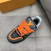 Fortok Louis Vuitton Trainer Maxi Sneaker Black & Orange - 2