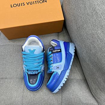 Fortok Louis Vuitton Trainer Maxi Sneaker Blue