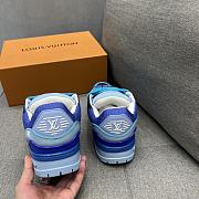 Fortok Louis Vuitton Trainer Maxi Sneaker Blue - 5