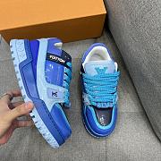 Fortok Louis Vuitton Trainer Maxi Sneaker Blue - 4
