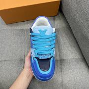 Fortok Louis Vuitton Trainer Maxi Sneaker Blue - 3