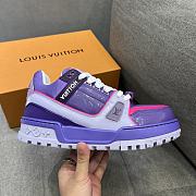 Fortok Louis Vuitton Trainer Maxi Sneaker Purple - 6