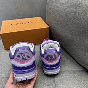 Fortok Louis Vuitton Trainer Maxi Sneaker Purple - 2