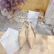 Fortok Dior J’Adior Slingback Pump Beige Technical Fabric - 1