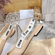 Fortok Dior J’Adior Slingback Pump Beige Technical Fabric - 5