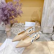 Fortok Dior J’Adior Slingback Pump Beige Technical Fabric - 6