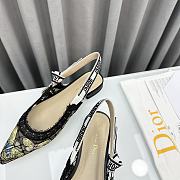 Fortok Dior J’Adior Slingback Pump Quake Oblique Jacquard Embroidered Black - 2