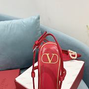 Fortok Valentino Garavani Slingback Red V Buckle Rhinestone - 3