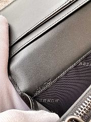 Fortok Burberry London Check Folding Long Wallet Grey 19x9.5cm - 5