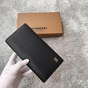 Fortok Burberry London Long Wallet Black 19x9.5cm - 5