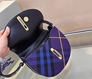 Fortok Burberry Rocking Horse Bag Purple 330170 26x9.5x20.5cm - 4