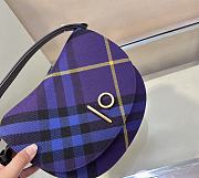 Fortok Burberry Rocking Horse Bag Purple 330170 26x9.5x20.5cm - 2