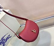 Fortok Burberry Rocking Horse Bag Red 166160 19×6×16cm - 6