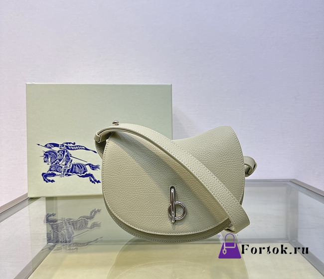 Fortok Burberry Rocking Horse Bag Beige 166160 19×6×16cm - 1