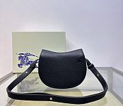 Fortok Burberry Rocking Horse Bag Black 166160 19×6×16cm - 2