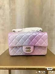 Fortok Chanel 24P Ombre Pearly Multicolor Classic Flap Bag 20cm - 1