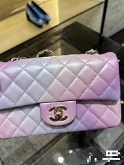 Fortok Chanel 24P Ombre Pearly Multicolor Classic Flap Bag 20cm - 5