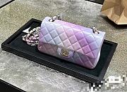 Fortok Chanel 24P Ombre Pearly Multicolor Classic Flap Bag 20cm - 3