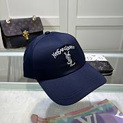 Fortok Saint Laurent Baseball Cap Black/White/Dark Blue/Beige - 4