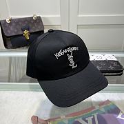 Fortok Saint Laurent Baseball Cap Black/White/Dark Blue/Beige - 3