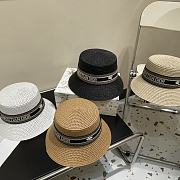 Fortok Dior Straw Hat Black/Beige/Brown/Hat - 1