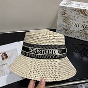 Fortok Dior Straw Hat Black/Beige/Brown/Hat - 4