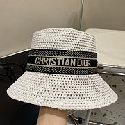 Fortok Dior Straw Hat Black/Beige/Brown/Hat - 5