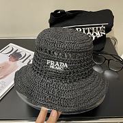 Fortok Prada Raffia Bucket Hat in Beige/Brown/Black/Pink/Purple - 2